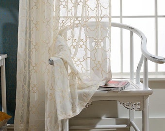 Custom Curtain Net Sheer Curtain Voile  Bedroom Living Room Children's Room Curtain Fashion Simplicity