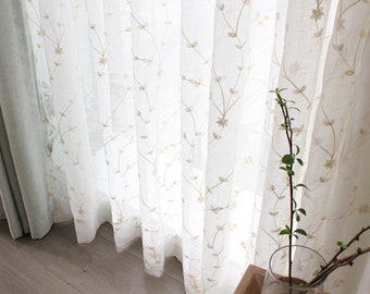 Custom Curtain  white Net Sheer Curtain Voile  Bedroom Living Room Children's Room Curtain Fashion Simplicity