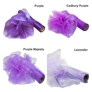 26mx29cm Organza Roll Fabric Wedding Chair Sash Bows Table Runner Party Decor image 5