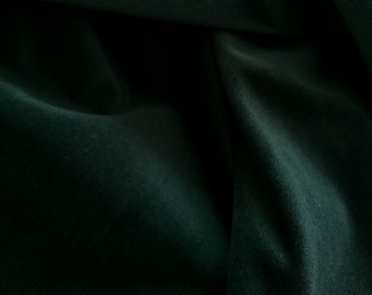 Solid Dark Emerald Green Upholstery Velvet Textile Fabric, Furniture Fabrics, Deep Forest Green Sofa Fabric By The Meter, Fabric By The Yard