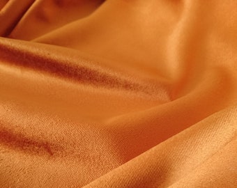 Bright Orange Velvet Upholstery Fabric: 55" Wide, Sofa & Furniture Material
