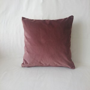 Purple Pink Velvet Cushion, Lavender Velvet Modern Pilllow, Decorative Cushion, Amethyst Velvet Pillowcase, Custom Size Washable  Pillow