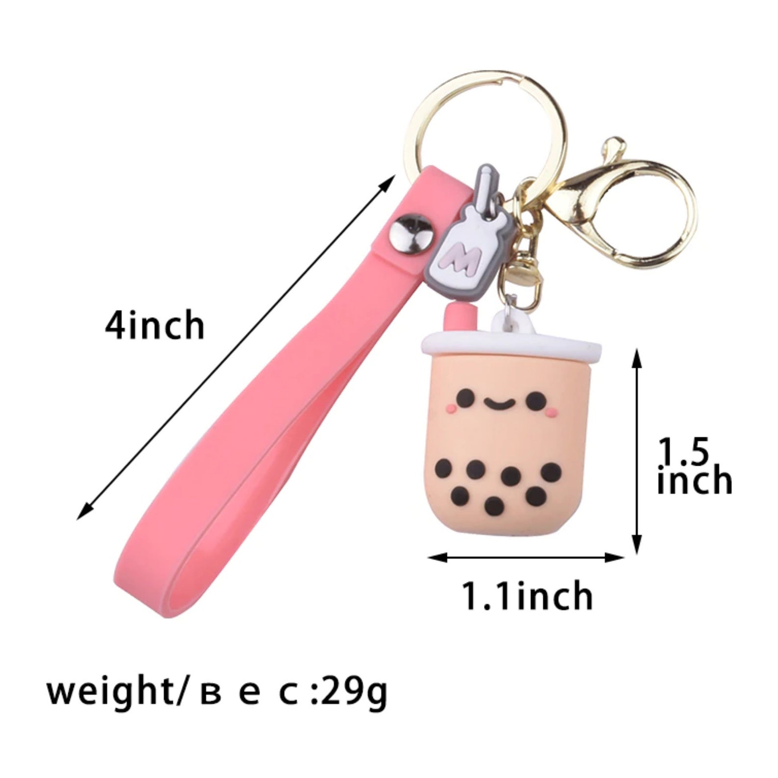 Boba Keychain Bubble Tea Keychain Boba Gifts Boba Bubble Etsy