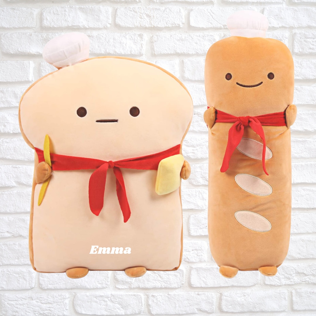 Personalized Bread Baguette Plushies Kawaii Food Gifts Bread Etsy