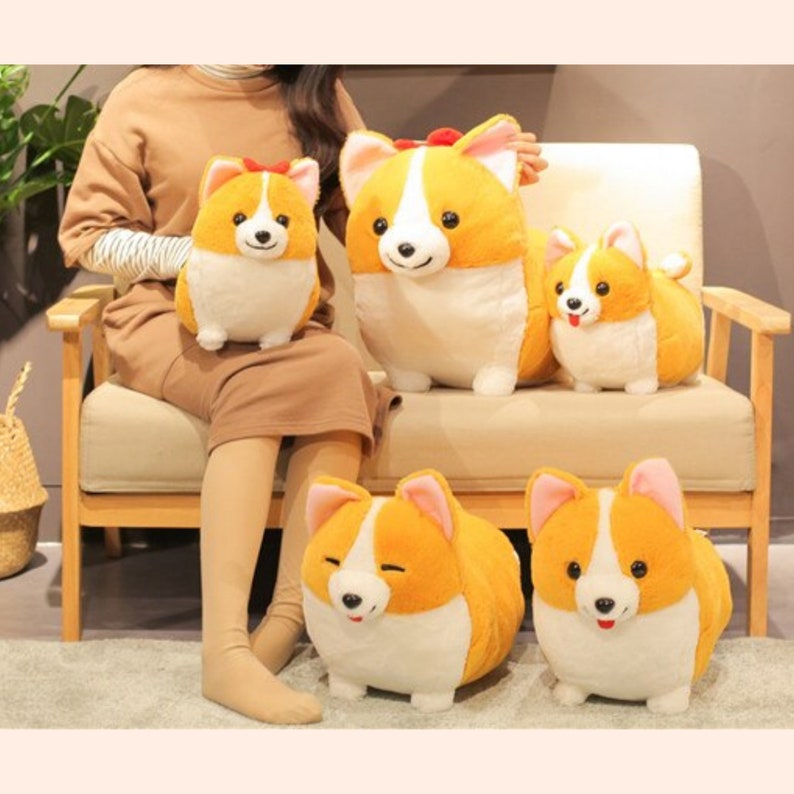 Corgi Puppy Plush Kawaii Soft Cute Dolls Cartoon Dog Plushie | Etsy