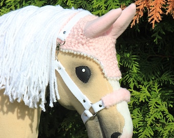 Conjunto de orejeras y cabestro para caballo de juguete