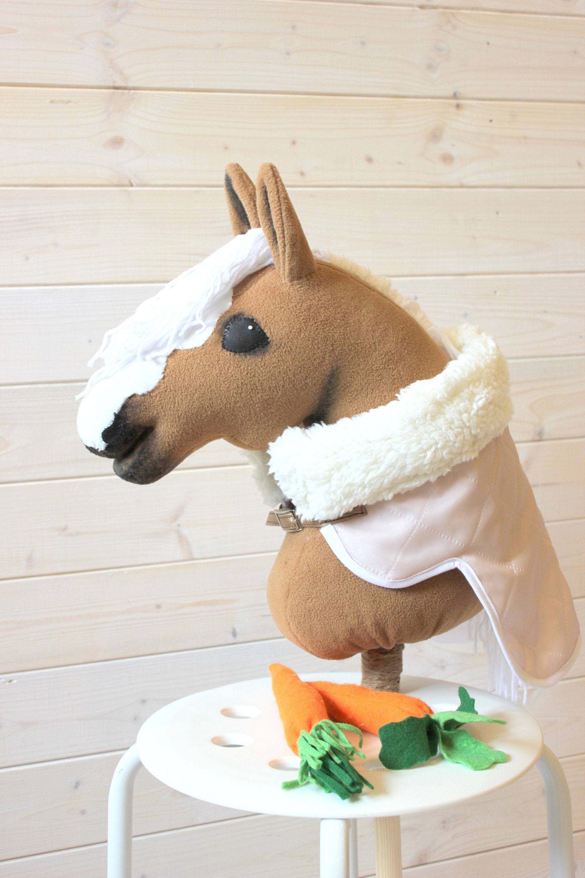 Toys Blanket for hobby horse pink with donut pictures Toys & Games Ride On & Rocking Toys etna