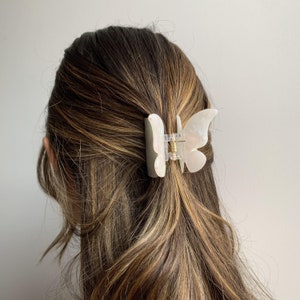 Butterfly Hair Clip, Acetate Hair Claw, Tortoise Hair Clip, Hair Accessories for Her, Women and Girls Small Hair Clip, Perfect Gift