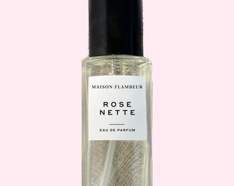 ROSE WATER / Clean Rose Perfume Spray, Rose Water, Dewy Hibiscus, Stargazer Lily, Persian Ivy, White Woods, Musk