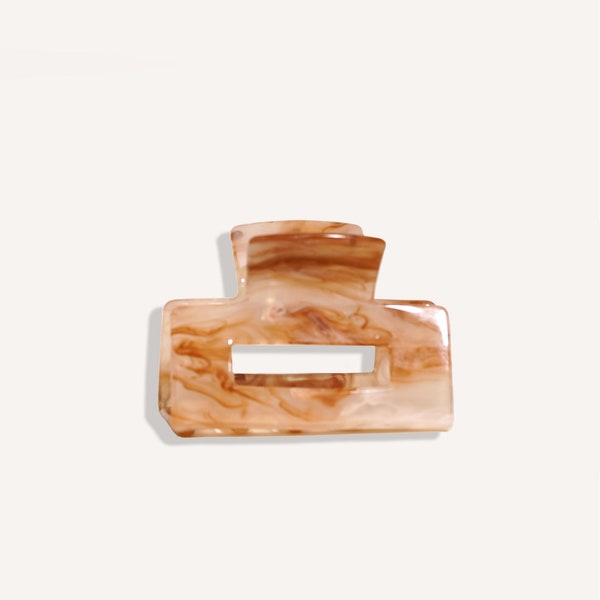 Caramel Swirl Retro Style Square Hair Claw | Cute gift for her, hair accessories, acetate hair claw clips | Bundle Promotion