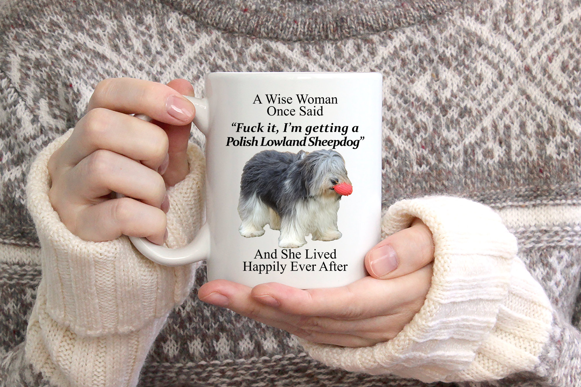 Funny Polish Lowland Sheepdog Gifts For Women A Wise Woman Etsy