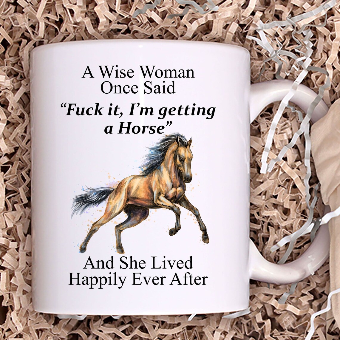 Funny Horse Gifts for Women Horse Mug A Wise Woman Once Etsy