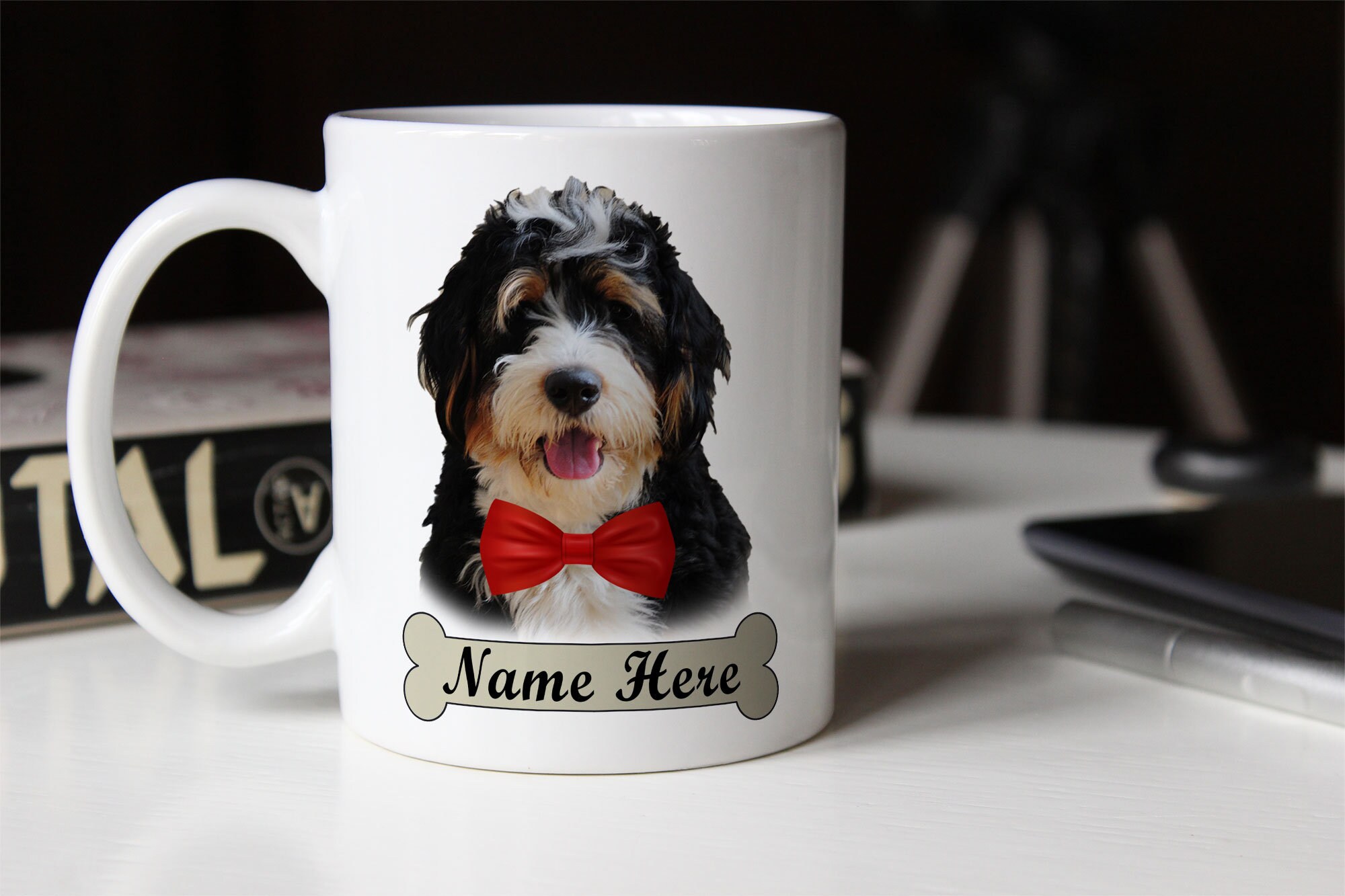 Funny Personalized Bernedoodle Gifts for Friend Gifts for Etsy UK