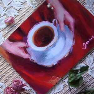 Original oil painting on archival linen panel