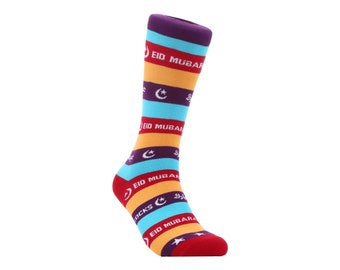 Happy Eid | Eid Mubarak | Ramadan Kareem | Ramadan | Eid  Crew Socks