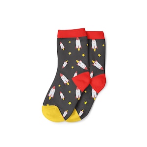 Rockets | Rockets to Jannah | Rockets to Heaven | Space | Ramadan | Eid Kids Socks