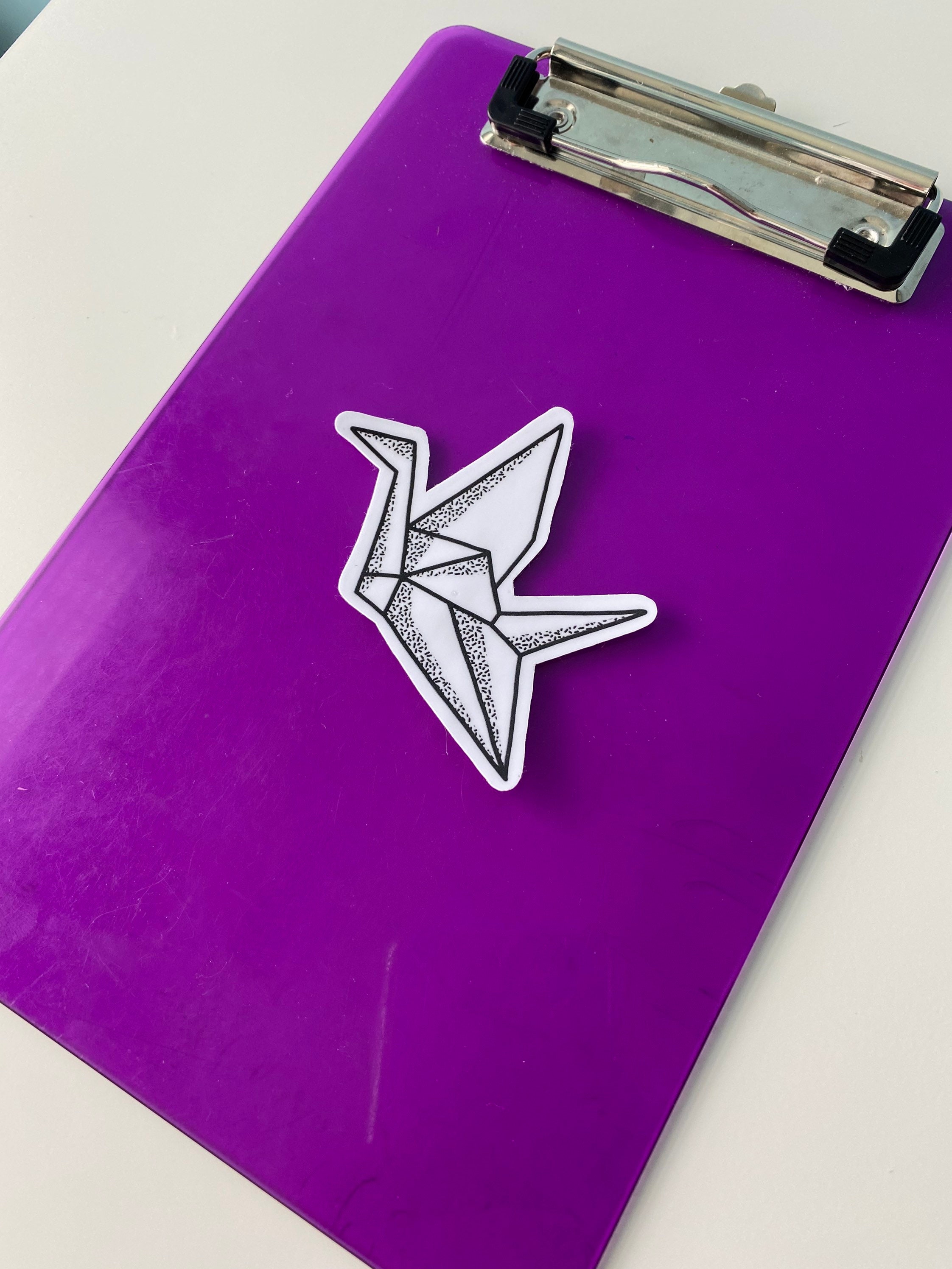 Origami Crane Sticker Etsy