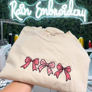 Bow Embroidered Tee main image 0