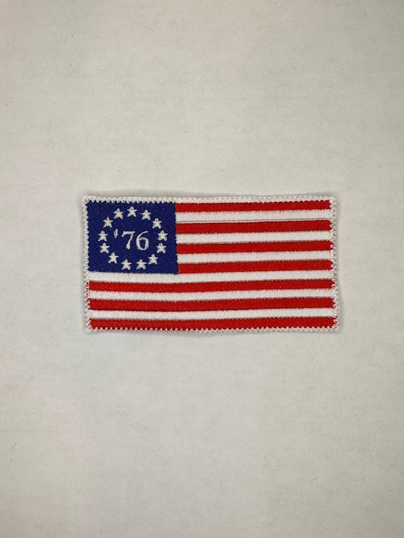 Betsy Ross Flaggenaufnäher, Bestickte Nationalflaggen, Premium Bestickt