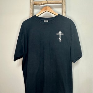 Orthodox Cross Embroidered Shirt / Christian Embroidery / Orthodox Gifts / Embroidery / Greek Orthodox / Christian Shirt / Orthodox Tee