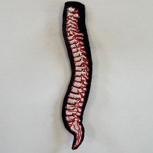 Spine Embroidered Patch / Iron On Patch / Sew On Patch / Ortho Patch / Orthopaedics Embroidery / Surgical Cap Patch / Scrub Patches / Neuro