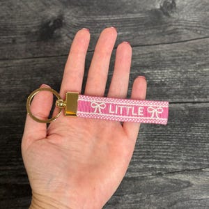 Little Embroidered Keychain / Sorority Little Keychain / Rush Gifts / Sorority Match Day Gifts / Big Little Gifts