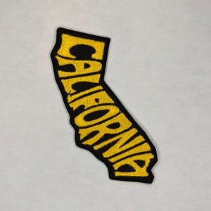 California Embroidered Patch / State Embroidery / Travel Patch / Machine Embroidery / Backpack Patch / Jacket Patch Traveling Embroidery