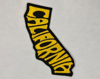 California Embroidered Patch / State Embroidery / Travel Patch / Machine Embroidery / Backpack Patch / Jacket Patch Traveling Embroidery