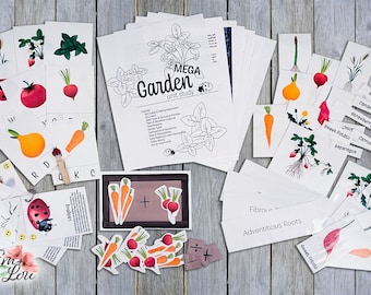 Garden Unit Study – Homeschool Learning, Printable Garden Journal (Digital Download)
