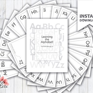 Alphabet Printable - Alphabet Activity Sheets - Booklet - PreK Kindergarten