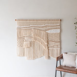 Textured Macrame Wall Decor Large Size