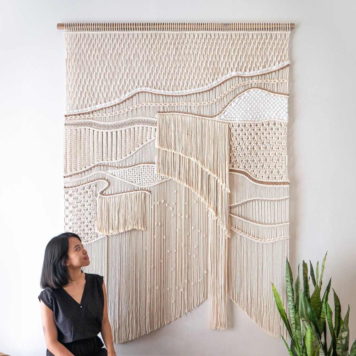 Wall Art for Headboard Decoration Tapestry Abstract Wall Hanging - Etsy