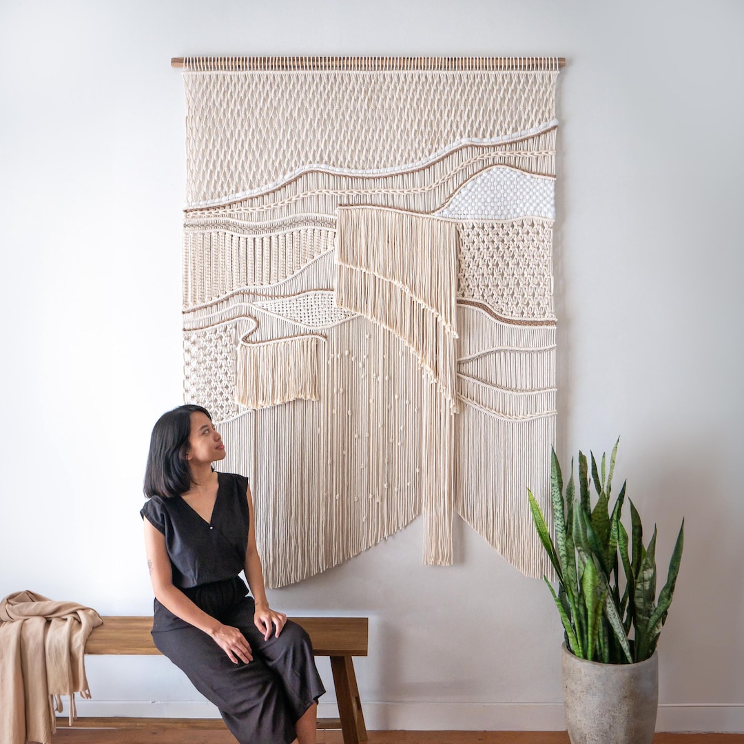 Extra Large Macrame Wall Hanging Boho Decor Macrame Wall Art for