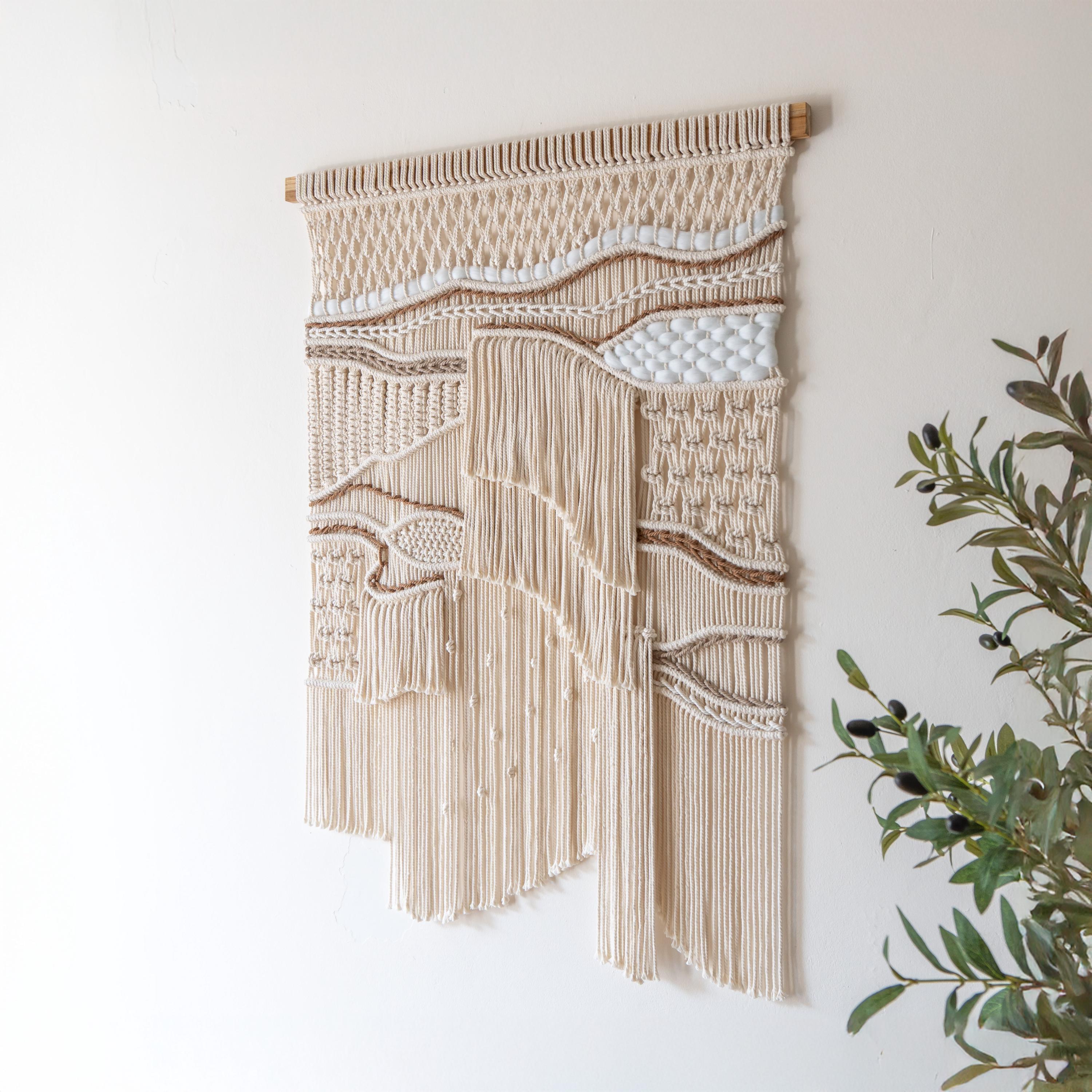 2 Pcs Macrame Wall Hanging Small Art Woven Wall De... – Vicedeal