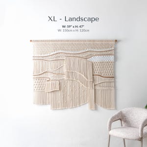 Extra Large Macrame Wall Hanging, Abstract Textile Art for Interior ...