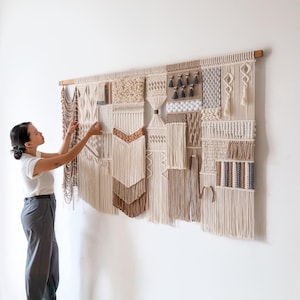 Macrame Wall Art, Boho Wall Hanging, Tapestry Wall Hanging, Large Wall Art, Wall Hanging Tapestry, Abstract Wall Art, Housewarming Gift