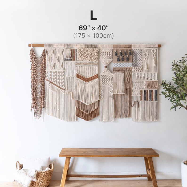 Extra Large Macrame Wall Hanging, Large Tapestry Wall Art, Boho Wall