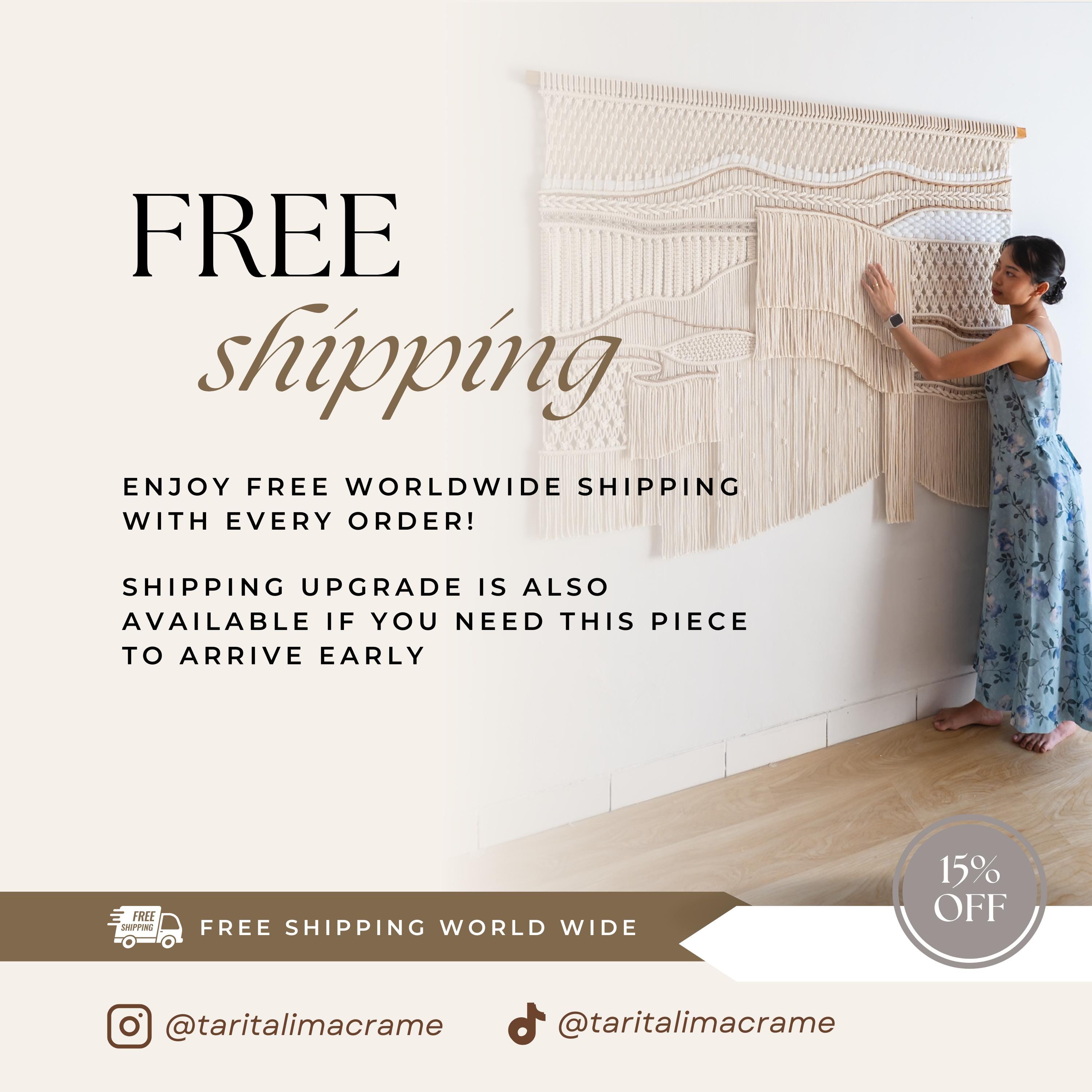 Macrame tapestry ♡BIGsize　サンセット　オーダー注文にて Macrame tapestry ♡BIGsize サンセット オーダー注文にて