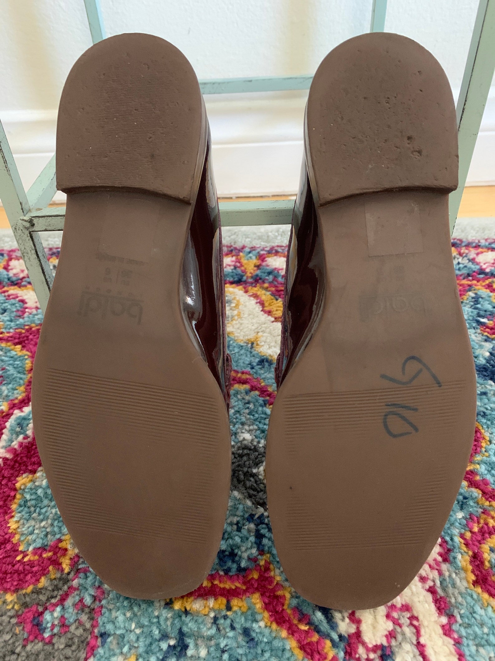 Baldi London Leather Loafers Burgundy size 36 size 6 Etsy