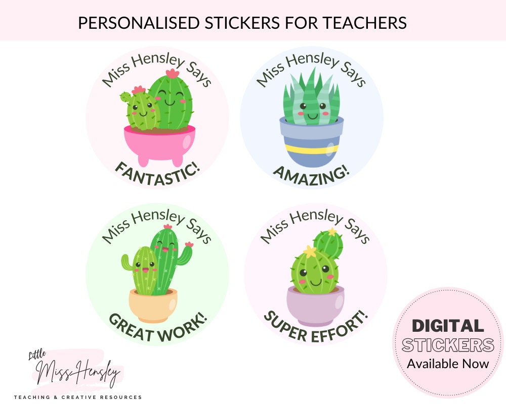 Teacher Stickers, Fruit Stickers, Good Work Stickers, Teacher Stickers,  Reward Stickers, Teacher Name Stickers, Funny Teacher Stickers 