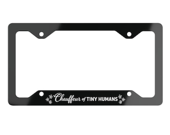 Funny Mom Car Metal License Plate Frame, Mother's Day Gift Plate Holder, Car Accessories Gift
