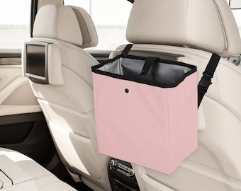 Baby Pink Car Trash Bag, Garbage Can, Cute Aesthetic Car Accessories For Women, Car Interior Decor, Gift For Her
