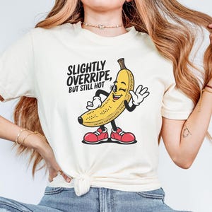 Funny Banana Comfort Colors T-Shirt, Retro Girlie Banana TShirt, Fruit Lover Shirt, Banana Humor Tee, Banana Girl Gift