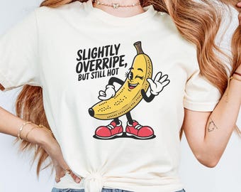 Funny Banana Comfort Colors T-Shirt, Retro Girlie Banana TShirt, Fruit Lover Shirt, Banana Humor Tee, Banana Girl Gift