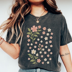 Cherry Blossom Comfort Colors T-Shirt, Sakura Floral TShirt, Cottagecore Japanese Flower Shirt, Cute Nature Floral Tee, Gift For Her