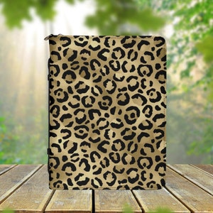 Leopard Print PU Vegan Leather Bible Cover for Women, Aesthetic Bible Cover, Cute Bible Case, Christian Gift, Book Lover Gift