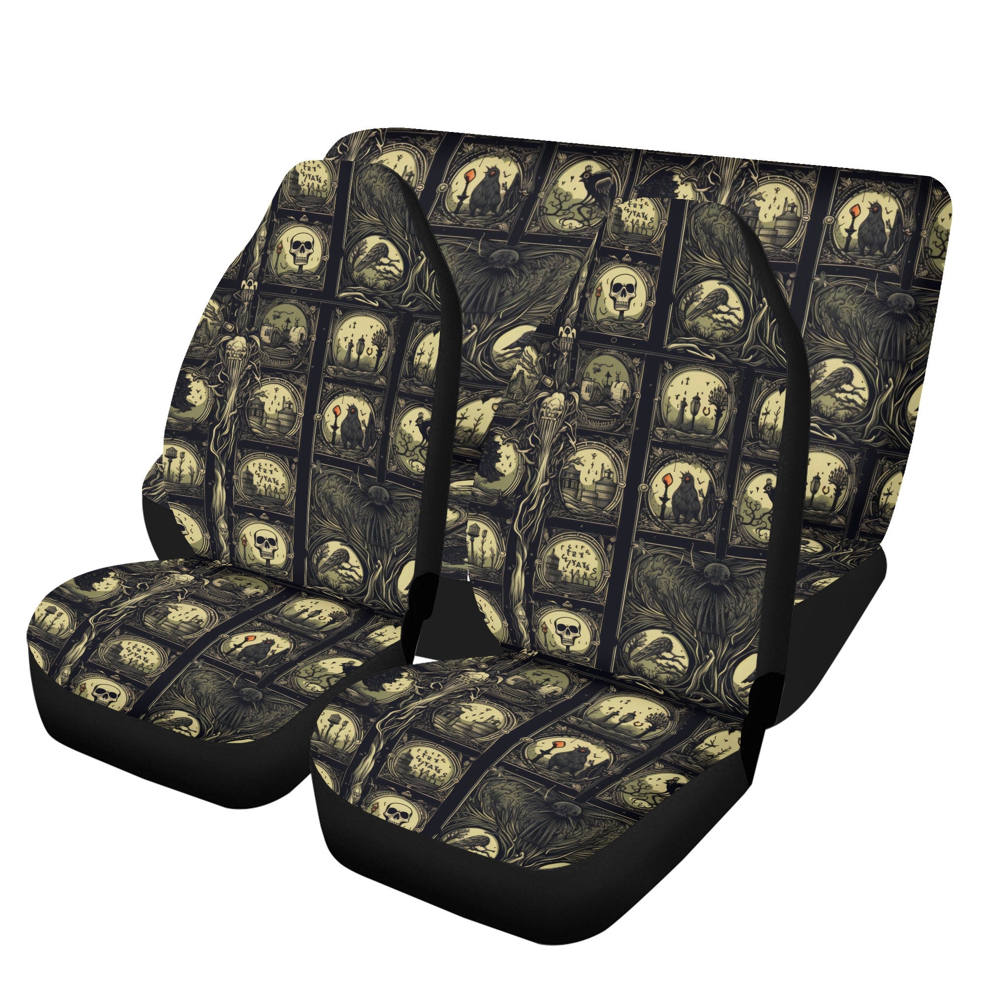 Halloween Spooky Ghost Car Seat Covers