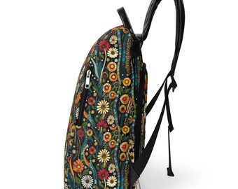 Cottagecore Flower PU Vegan Leather Anti Theft Backpack  display picture 1