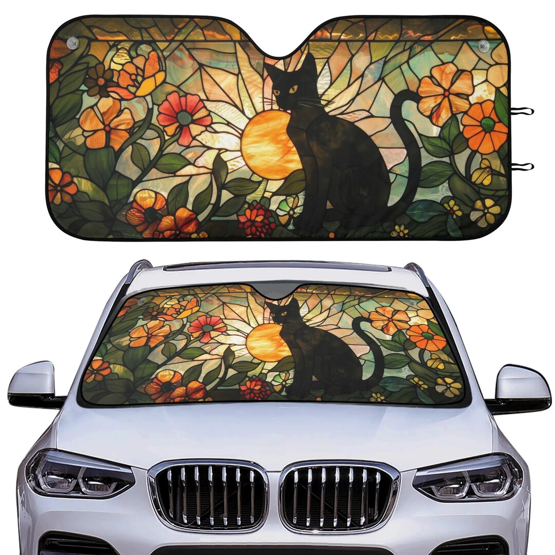 thumbnail image 2 of Yorkie Terrier Car Sun Shade Windshield Funny Dog Foldable Sun Car 2 of 12