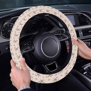 Cubiertas de cuero Universal Car Steering Wheels-Cubierta del volante del  coche 14-15 pulgadas-Aliexpress